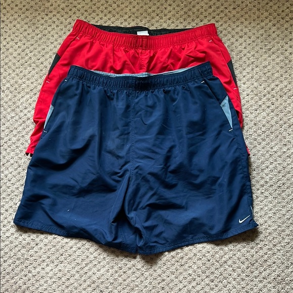 Nike Dual Pack men’s bathing suit  Red and Navy - Picture 1 of 3